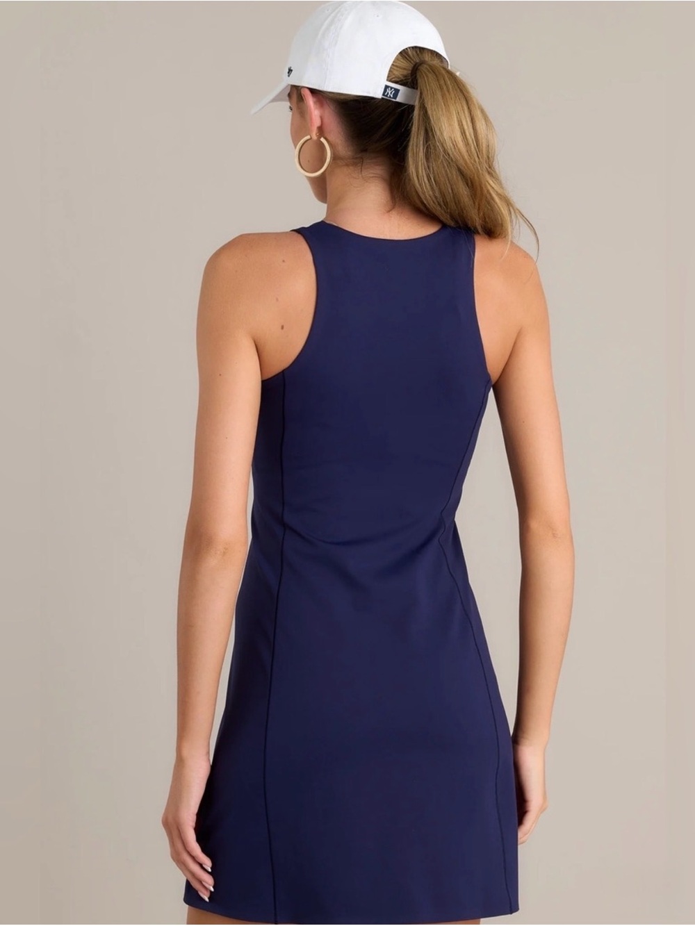 Spanx Get Moving Front Zip Navy Athletic Dress NWOT - Picture 3 of 10